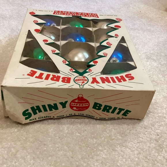 Vintage 1950’s Shiny Brite Christmas Tree Glass Ornaments - Picture 10 of 13
